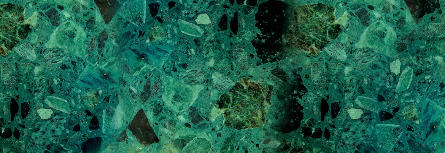 Amostra da pedra Verde Savoia (Aglostone)