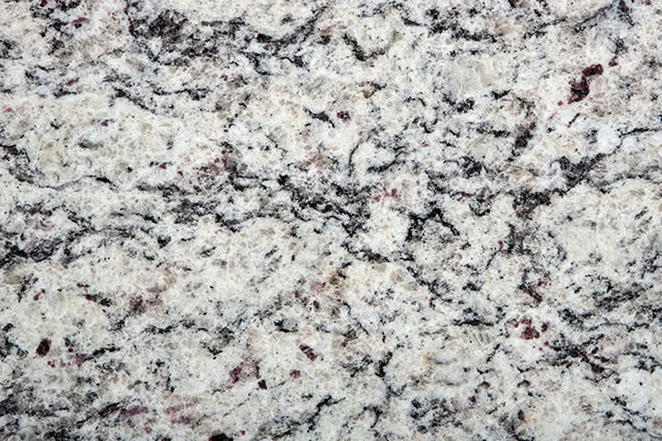 Amostra da pedra Branco Arabesco (Granito)