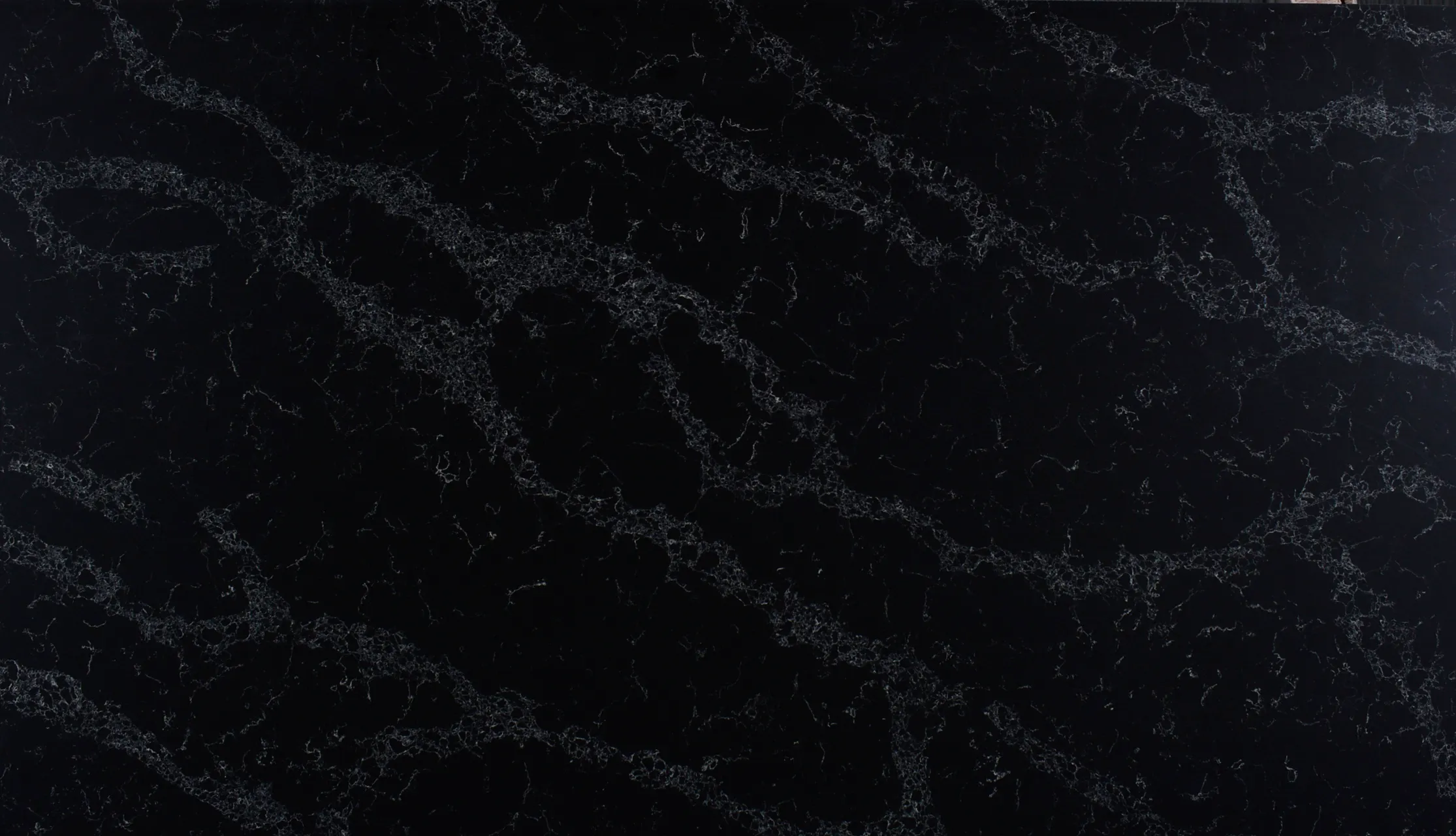 Amostra da pedra Natural New Carrara Black (Quartzo)